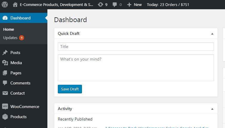 woocommerce real-time revenue